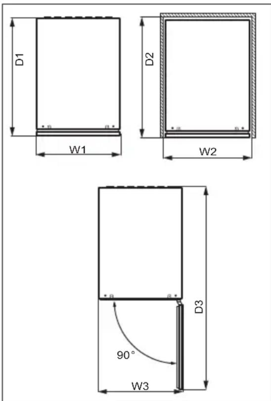 AEG AWUS018B7B - Abmessungen - 2