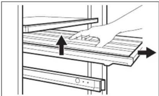 AEG AWUS040B8B - Rimozione dei ripiani - 1