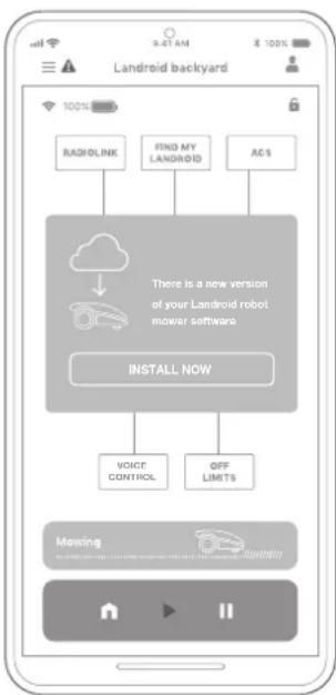 WORX Landroid L1000 - Verifica la versione del software installato - 1