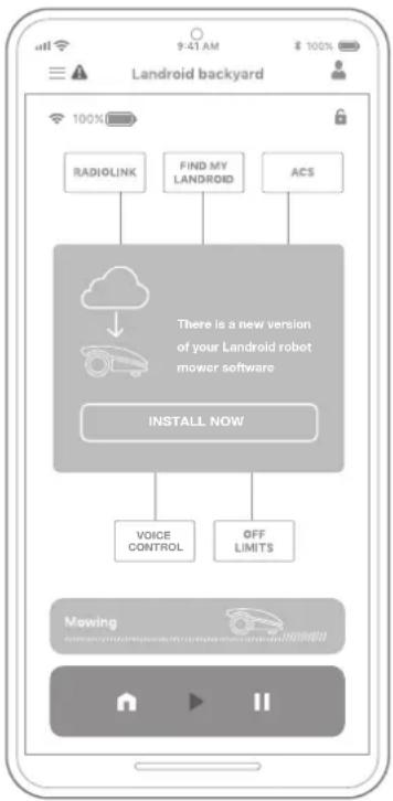 WORX Landroid L1000 - Kontroller, hvilken softwareversion du har. - 1