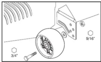 HUSQVARNA YTH18542 - TO ADJUST GAUGE WHEELS (See Fig. 9) - 1
