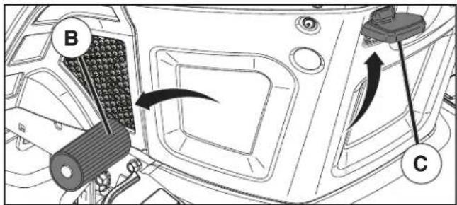 HUSQVARNA YTH18542 - TO SET PARKING BRAKE (See Fig. 4) - 1
