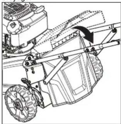 HUSQVARNA L 321AH - Pour faire passer la tondeuse en mode broyage - 2
