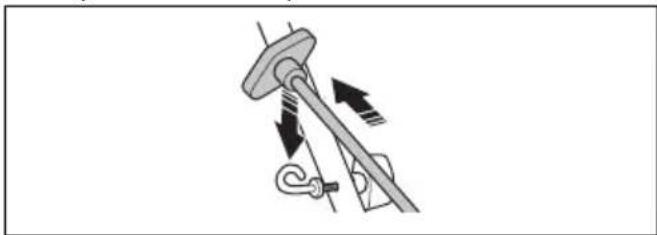 HUSQVARNA L 321AH - To install the starter rope handle - 2