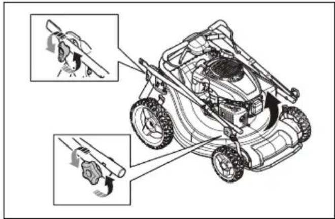 HUSQVARNA L 321AH - To set the product in transport position - 1