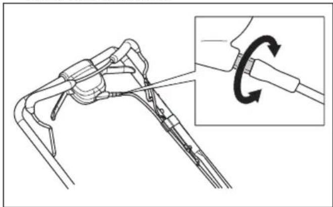 HUSQVARNA L 321AH - Para ajustar el cable de control de la transmisión - 1