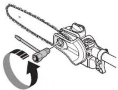 HUSQVARNA 530iP5 - To tension the chain - 2