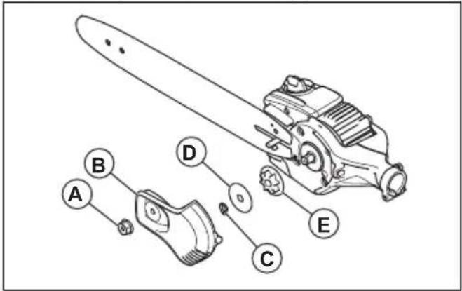 HUSQVARNA 530iP5 - Pour remplacer le pignon d'entrainment de la chaine - 1
