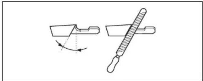 HUSQVARNA 530iP5 - General information about how to sharpen the cutting teeth - 2