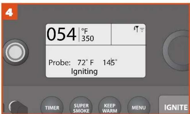 TRAEGER Timberline 1300 - If the grill is turned on: - 4
