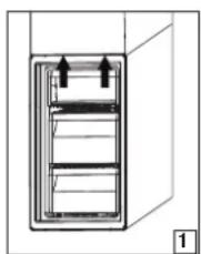 WHIRLPOOL W7X 94T KS - Demontarea sertarului pentru congelator - 1