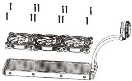XPG Levante 360 - FAN INSTALLATION on the RADIATOR - 1