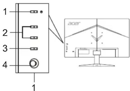 ACER VG271UP - Externí ovládací privky - 1