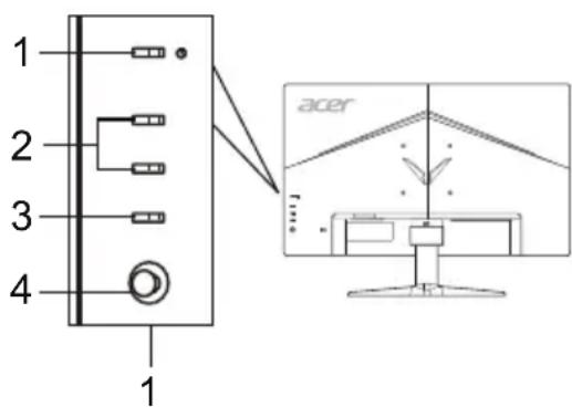 ACER VG271UP - Externala Kontroller - 1
