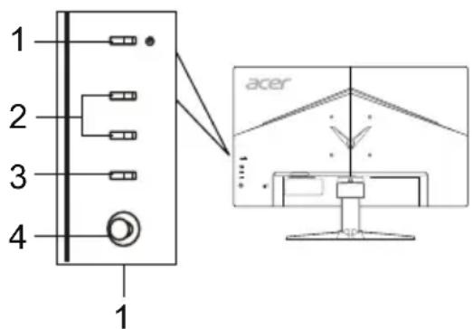 ACER VG271UP - Comenzi externe - 1