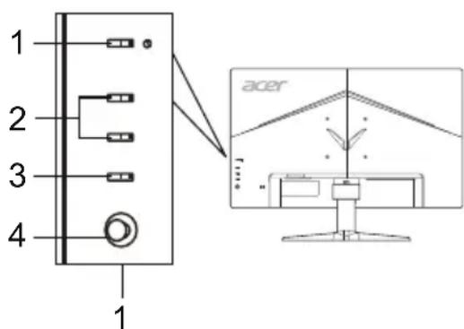 ACER VG271UP - Išorinai valdikliai - 1