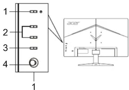 ACER VG271UP - Controlli esterni - 1