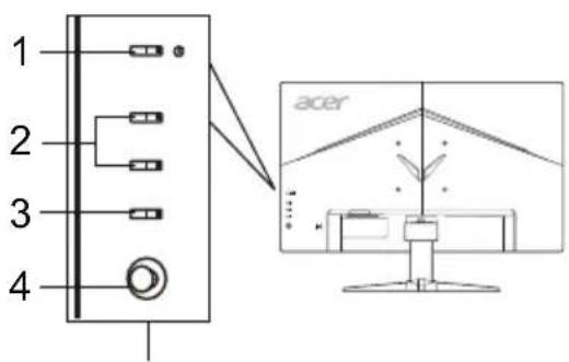 ACER VG271UP - 外部控件 - 1
