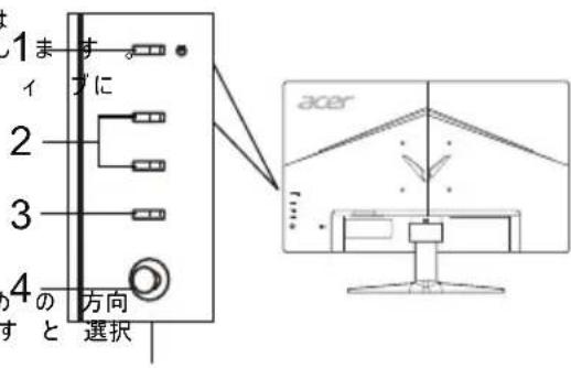 ACER VG271UP - 外部コントロ -ル - 1