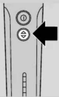 Diagram showing directional arrows and circular symbols with a black arrow pointing to a vertical line segment