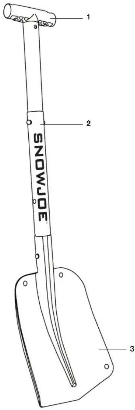 Snow Joe ATJ401MSJB - Conozca su pala - 1