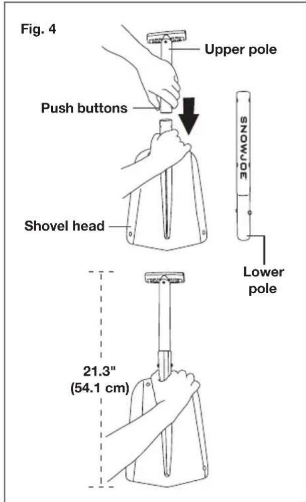 Snow Joe ATJ401MSJB - Pole Adjustment - 2