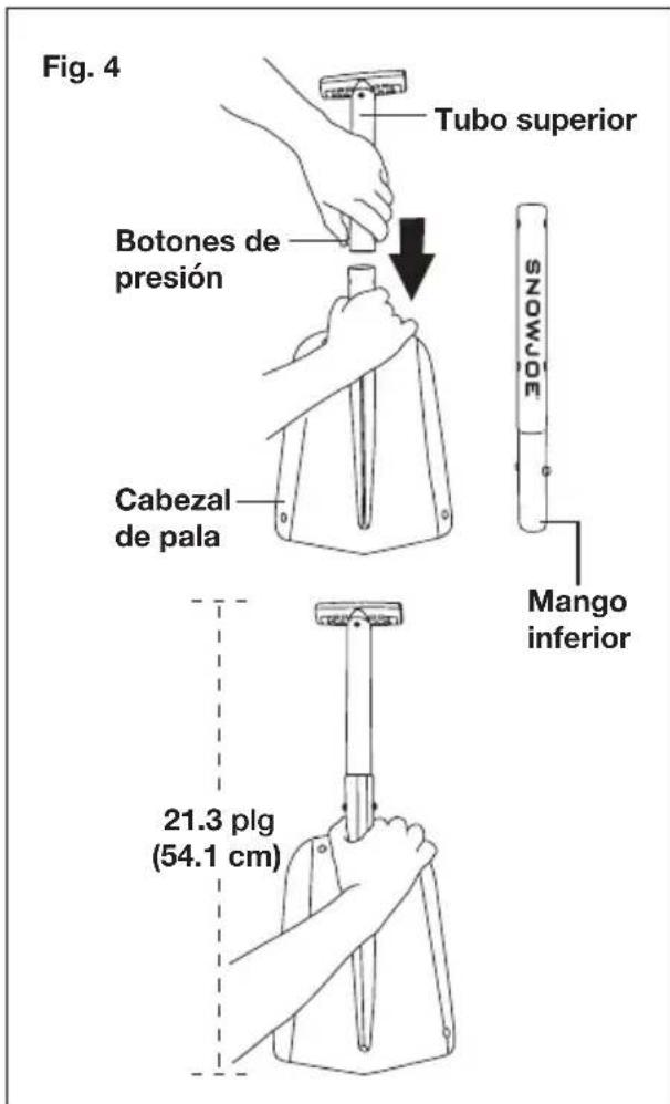 Snow Joe ATJ401MSJB - Ajuste del poste - 2
