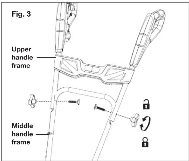 Sun Joe TJ605EELT - Connecting the Handles - 3
