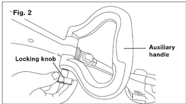 Sun Joe TJ599E - Auxiliary Handle Adjustment - 2