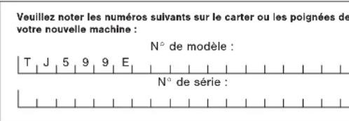 Sun Joe TJ599E - Numéro de schéma et de série - 1