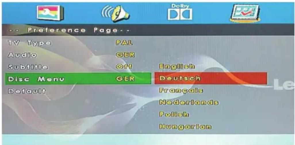 LENCO DVL1962BK - Discmenu - 1