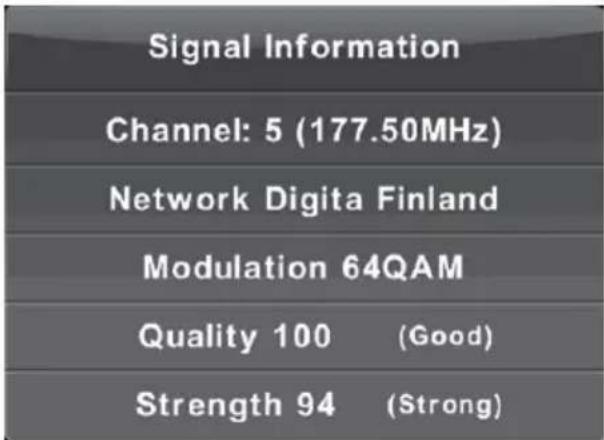 LENCO DVL1962BK - Signal Information - 1