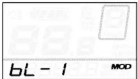 BLAUPUNKT CARLA 200 - BACKLIGHT CONTRAST setting: - 1