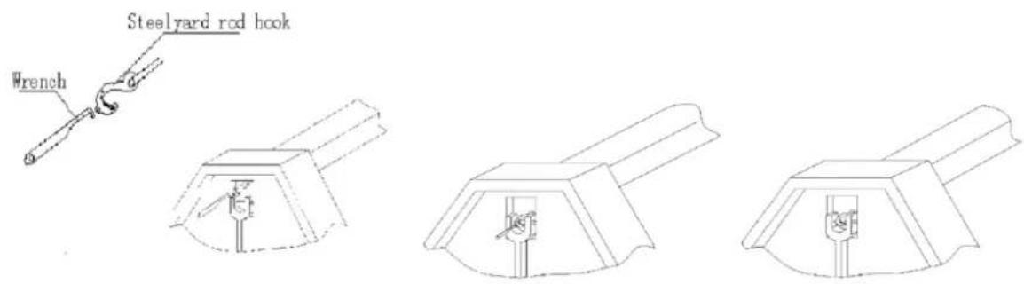 ADE M318800 - Connection of the steelyard rod to the long lever - 2