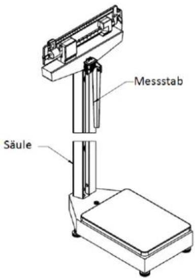 ADE M318800 - Einbau des Größenmessstabes - 4
