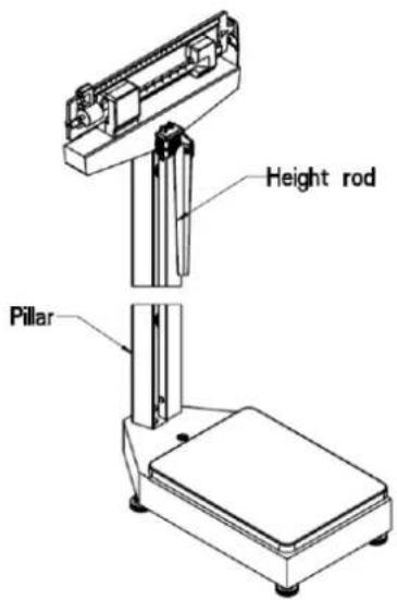 ADE M318800 - Height rod Installation - 4