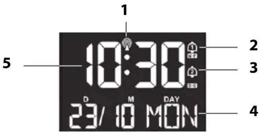 ADE WS 1917 - Time, date and week display - 1