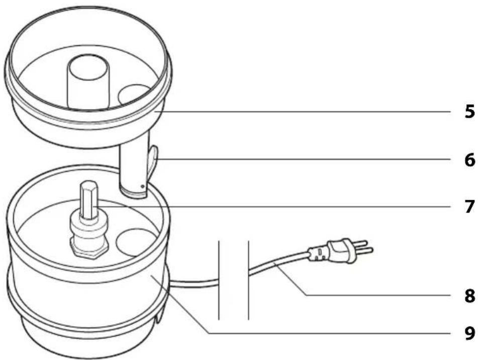 ADE KA 1803 - Overview of parts (right-hand side) - 3