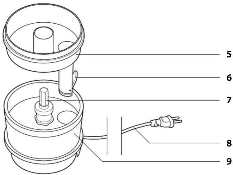 ADE KA 1803 - Descripción general de las piezas (頁面 ducha) - 3