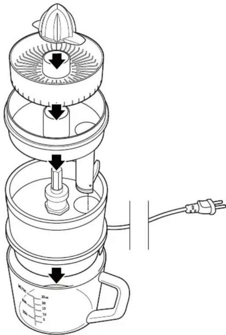 ADE KA 1803 - Assembling the citrus juicer - 1