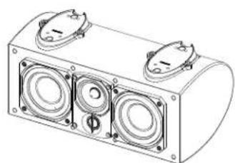 Paradigm Studio CC690 v5 - USE OF THIS TILT BRACKET IS RECOMMENDED, BUT OPTIONAL - 1