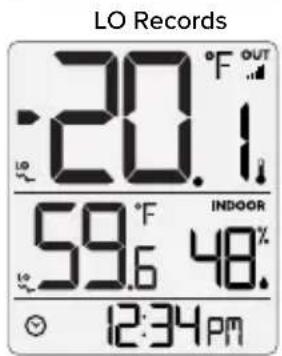 LA CROSSE TECHNOLOGY 3081409BTV4 - TEMPERATURE TREND ARROWS - 2