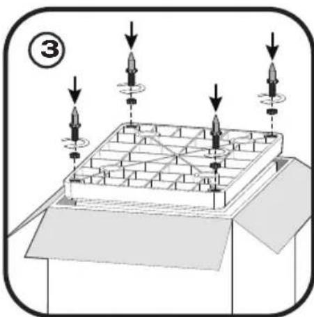 Paradigm Monitor Center 3 v7 - FLOORSTANDING SPEAKERS: ATTACHING BASE & OPTIONAL SPIKES - 3