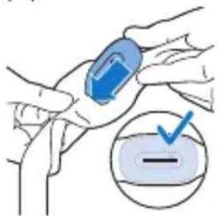 PHILIPS SmartSleep SN3710 - Inserting the sensor into the pouch - 2