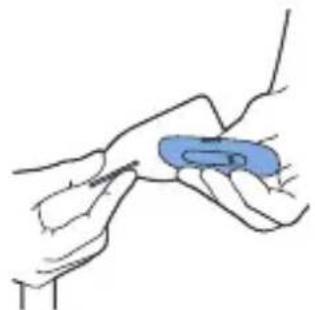 PHILIPS SmartSleep SN3710 - Cómo insertar el sensor en el estuche - 1