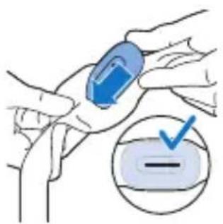 PHILIPS SmartSleep SN3710 - Insertion du capteur dans la pochette - 2