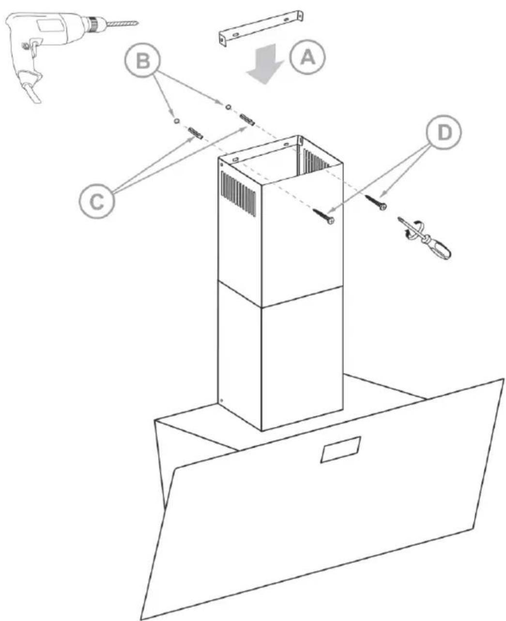 Mx Onda MXCDP2692 - Installation of the chimney supports (second section) - 1