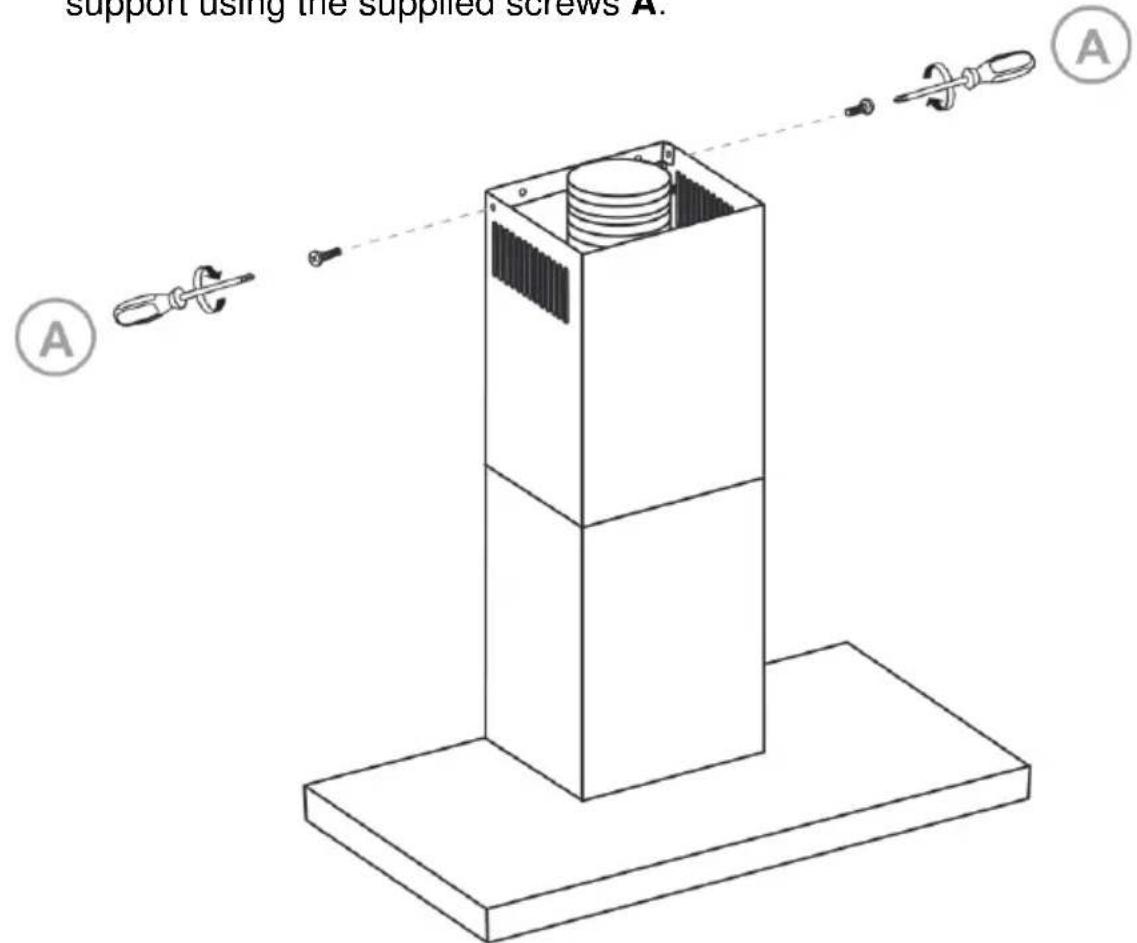 Mx Onda MXCDP2686 - Placement of the sections that form the chimney - 1