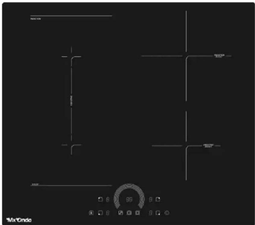 Mx Onda MXPI2633FLEX - INDUCTION HOB TO BUILD WITH FOUR COOKING ZONES AND FLEXIBLE ZONE - 1