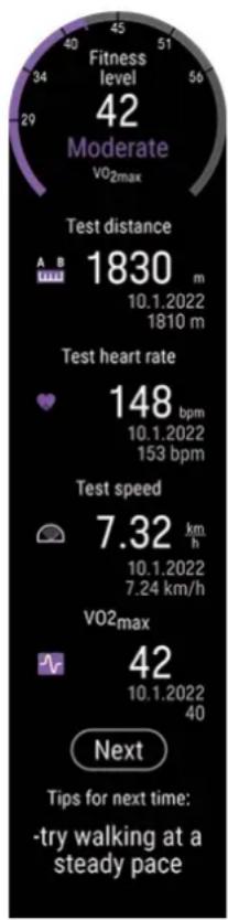 POLAR Pacer Pro - Résultats du test - 1